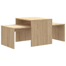 vidaXL sonoma tölgy szerelt fa dohányzóasztal szett 100 x 48 x 40 cm