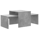 vidaXL betonszürke szerelt fa dohányzóasztal szett 100 x 48 x 40 cm