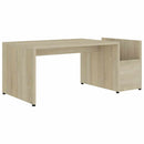 vidaXL sonoma tölgy színű szerelt fa dohányzóasztal 90 x 45 x 35 cm