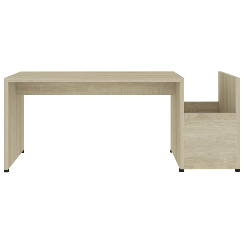 vidaXL sonoma tölgy színű szerelt fa dohányzóasztal 90 x 45 x 35 cm