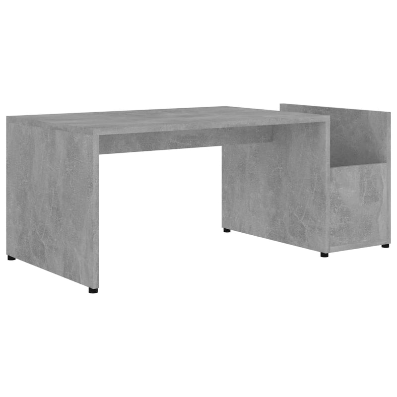 vidaXL betonszürke szerelt fa dohányzóasztal 90 x 45 x 35 cm