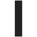 vidaXL fekete szerelt fa fali polc 90 x 16 x 78 cm