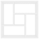 vidaXL fehér szerelt fa fali polc 45,1 x 16 x 45,1 cm