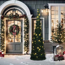 vidaXL zöld elővilágított pop-up mű zsinórkarácsonyfa 150 cm