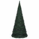 vidaXL zöld elővilágított pop-up mű zsinórkarácsonyfa 210 cm