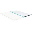 vidaXL sötétszürke rugós szövetágy 200 x 200 cm