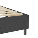 vidaXL sötétszürke rugós szövetágy 200 x 200 cm