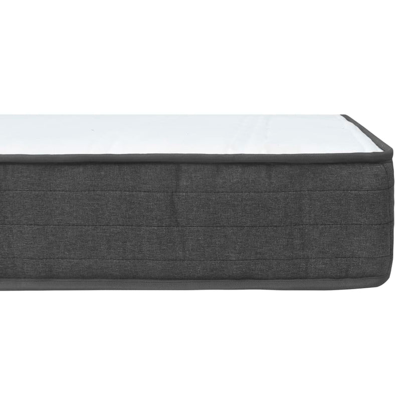 vidaXL sötétszürke rugós szövetágy 200 x 200 cm