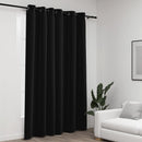 vidaXL antracit vászonhatású sötétítőfüggöny fűzőkarikával 290x245 cm