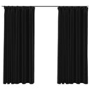 vidaXL 2 db antracit vászonhatású sötétítőfüggöny kampókkal 140 x 175 cm