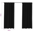 vidaXL 2 db antracit vászonhatású sötétítőfüggöny kampókkal 140 x 175 cm