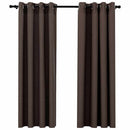 vidaXL 2 db tópszínű vászonhatású sötétítőfüggöny 140 x 175 cm