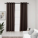 vidaXL 2 db tópszínű vászonhatású sötétítőfüggöny 140 x 175 cm