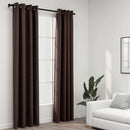 vidaXL 2 db tópszínű vászonhatású sötétítőfüggöny 140 x 225 cm