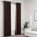 vidaXL 2 db tópszínű vászonhatású sötétítőfüggöny 140 x 245 cm