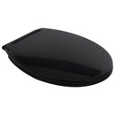 vidaXL fekete kerámia perem nélküli WC 7 cm extra magasság Soft Close