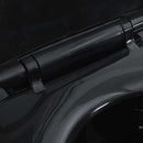 vidaXL fekete kerámia perem nélküli WC 7 cm extra magasság Soft Close