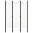 vidaXL fehér 3-paneles paraván 120 x 180 cm