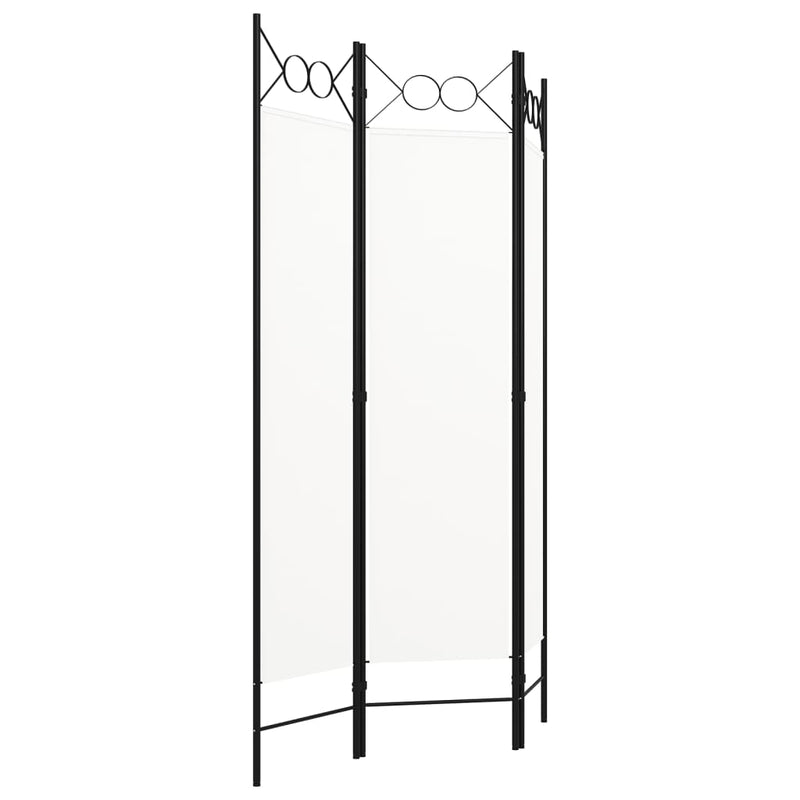 vidaXL fehér 3-paneles paraván 120 x 180 cm