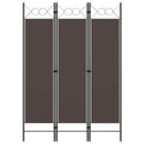 vidaXL barna 3 paneles paraván 120 x 180 cm