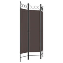 vidaXL barna 3 paneles paraván 120 x 180 cm