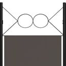 vidaXL antracitszürke 3 paneles paraván 120 x 180 cm