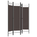 vidaXL barna 4 paneles paraván 160 x 180 cm