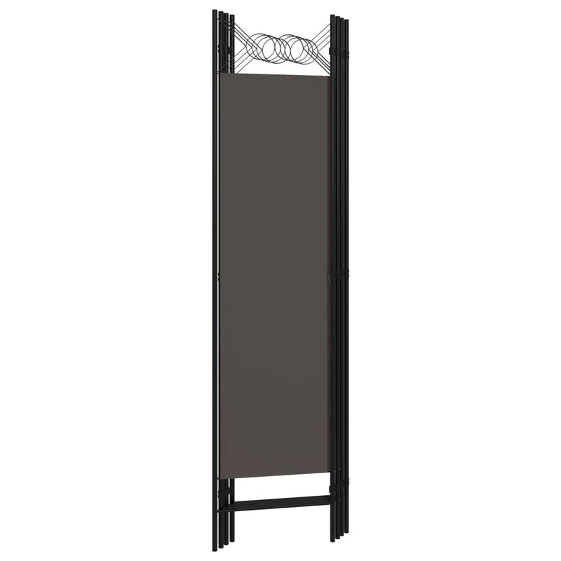 vidaXL antracitszürke 4 paneles paraván 160 x 180 cm