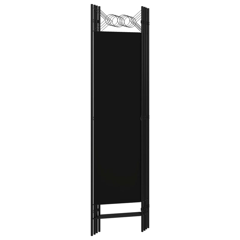 vidaXL fekete 4 paneles paraván 160 x 180 cm