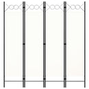 vidaXL krémfehér 4 paneles paraván 160 x 180 cm