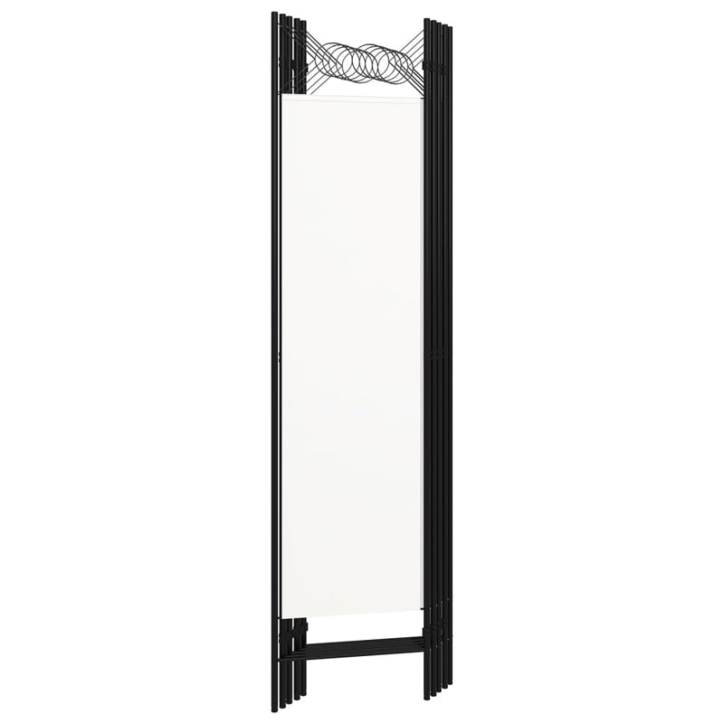 vidaXL fehér 5 paneles paraván 200 x 180 cm