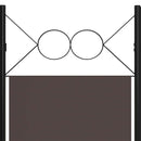vidaXL barna 5 paneles paraván 200 x 180 cm