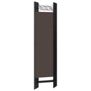 vidaXL barna 5 paneles paraván 200 x 180 cm