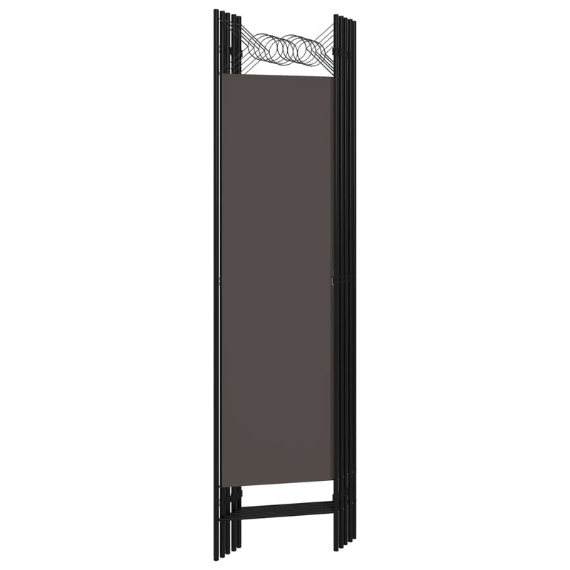 vidaXL antracitszürke 5 paneles paraván 200 x 180 cm