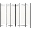 vidaXL fehér 6-paneles paraván 240 x 180 cm