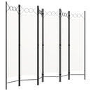 vidaXL fehér 6-paneles paraván 240 x 180 cm
