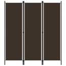 vidaXL barna 3 paneles paraván 150 x 180 cm