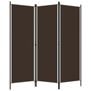 vidaXL barna 3 paneles paraván 150 x 180 cm