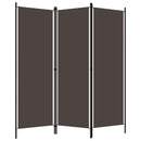 vidaXL barna 3 paneles paraván 150 x 180 cm