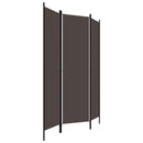 vidaXL barna 3 paneles paraván 150 x 180 cm