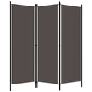 vidaXL antracitszürke 3 paneles paraván 150 x 180 cm