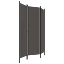 vidaXL antracitszürke 3 paneles paraván 150 x 180 cm