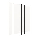 vidaXL fehér 4 paneles paraván 200 x 180 cm