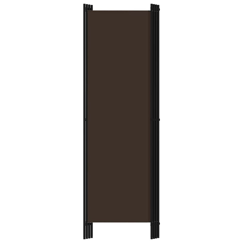 vidaXL barna 4 paneles paraván 200 x 180 cm