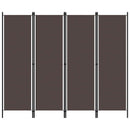 vidaXL barna 4 paneles paraván 200 x 180 cm