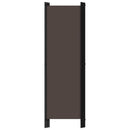 vidaXL barna 4 paneles paraván 200 x 180 cm
