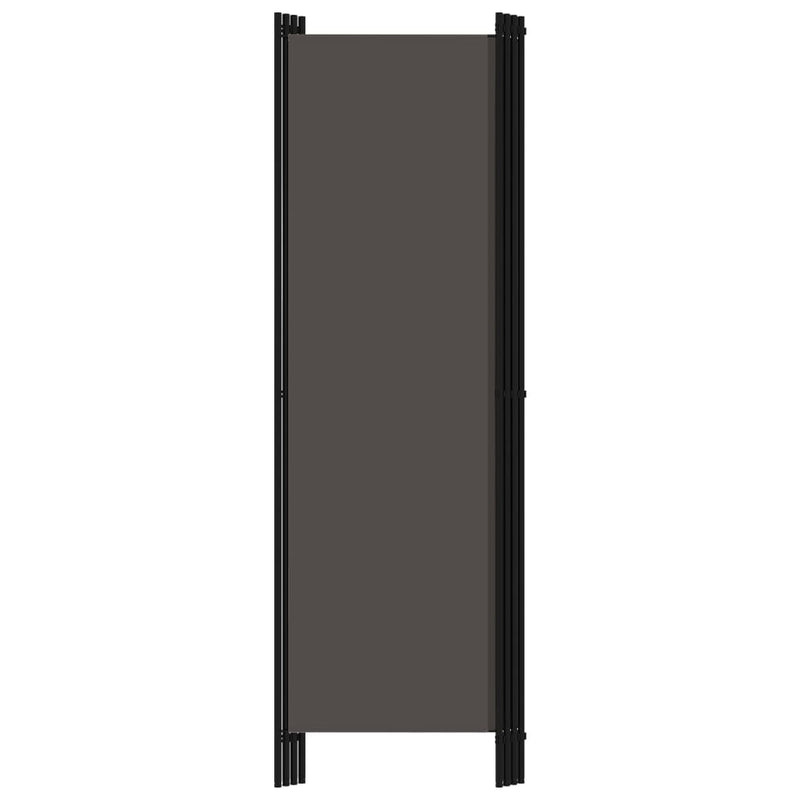vidaXL antracitszürke 4 paneles paraván 200 x 180 cm