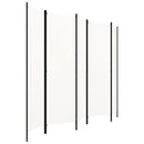 vidaXL fehér 5 paneles paraván 250 x 180 cm