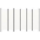vidaXL fehér 6 paneles paraván 300 x 180 cm