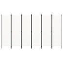 vidaXL fehér 6 paneles paraván 300 x 180 cm